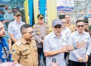 Resmikan Pasar Bunta, Mendag Zulkifli Hasan Sanjung Bupati Amirudin 