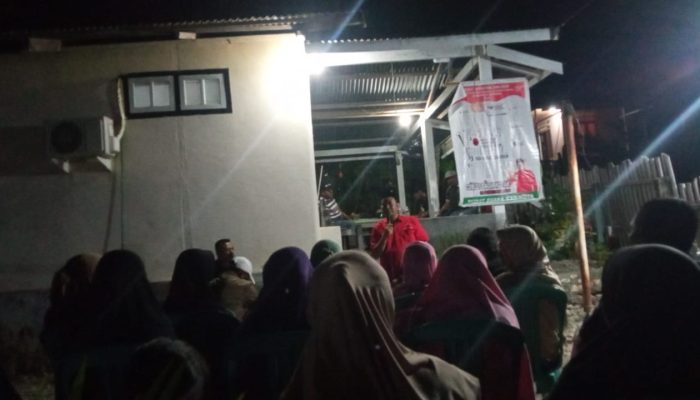 Dengarkan Aspirasi di Bumi Beringin, Caleg PDIP Rudi Harun Suleman Ajak Warga Tolak Politik Uang