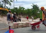 Pengerjaan Lapangan Voli di BTN Bukit Mambual Terus Digeber, Mau Diresmikan Bupati Banggai