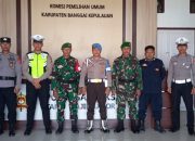 Polres Bangkep Monitoring dan Patroli Kantor Bawaslu, KPU Hingga Gudang Logistik