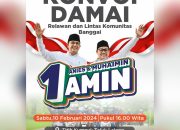 Ayo Ikuti Konvoi Damai Tim Pemenangan dan Relawan Pasangan AMIN