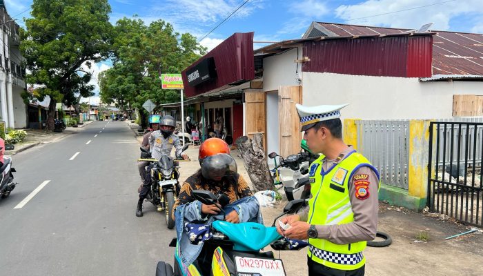 Hari Keempat Operasi Keselamatan, Polres Bangkep Tegur 115 Pelanggar