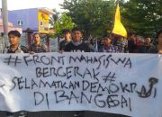 Dugaan Suap di Tubuh Penyelengara Pemilu, Mahasiswa Banggai Turun Unjuk Rasa 