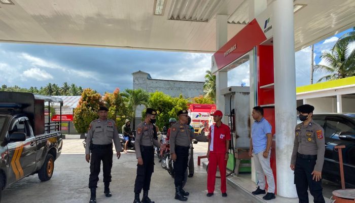 Cegah Kecurangan Jelang Lebaran, Polres Bangkep Gencarkan Patroli ke Sejumlah SPBU