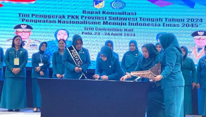 Ketua Syamsuarni Amirudin Hadiri Rapat Konsultasi TP-PKK Provinsi Sulteng di Palu