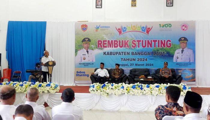 Dihadiri Ratusan Peserta, Camat Hingga Kades, Bupati Balut Buka Secara Resmi Rembuk Stunting 