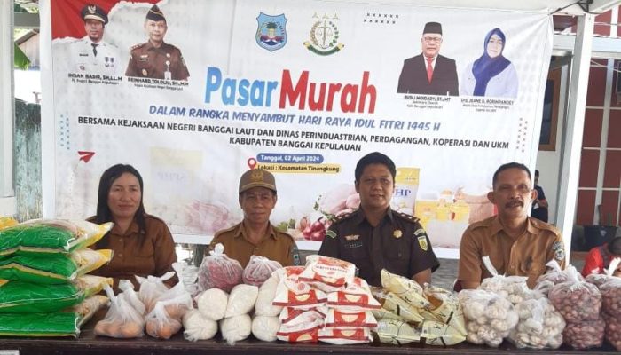 Bersama Kejari, Pemda Bangkep Gelar Pasar Murah