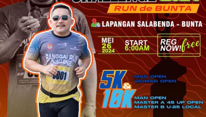 Total Hadiah Rp50 Juta, Ayo Ikuti Banggai Run Challenge 2024 di Bunta Pada 26 Mei!