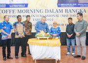 Dibuka Wabup, Disnakertrans Banggai Gelar Coffee Morning Peringati Hari Buruh