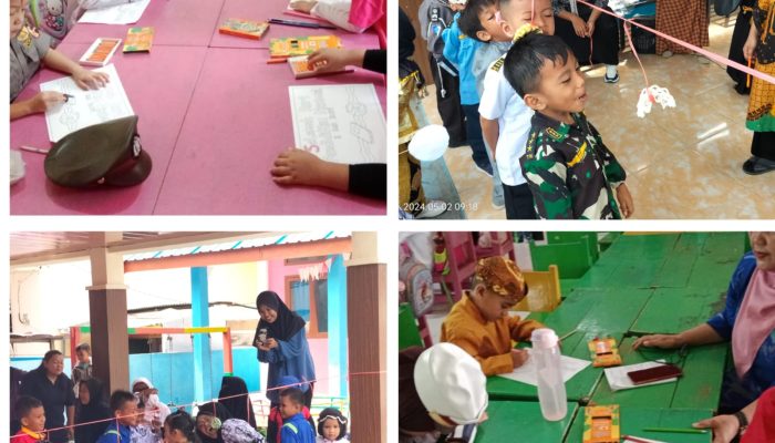 Seru! Lomba Mewarnai dan Makan Kerupuk Meriahkan Hardiknas di TK Negeri Satap Maahas 