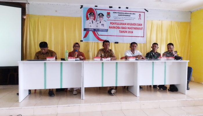 KPA Bersama Polres Banggai Sosialisasi Bahaya Narkoba dan HIV/AIDS