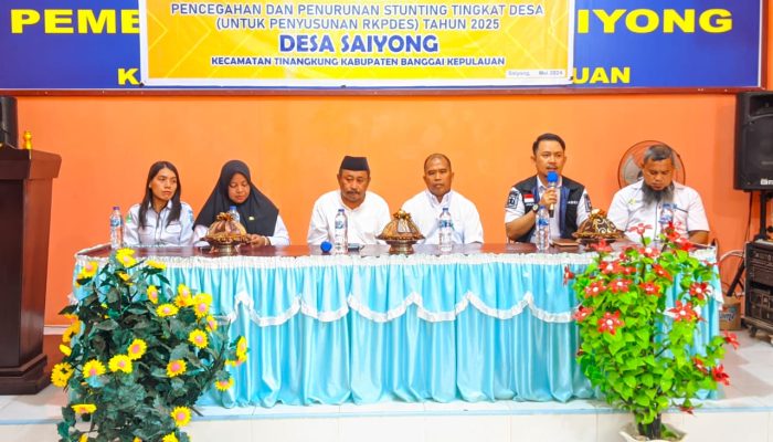 Saiyong Desa Pertama di Bangkep yang Gelar Rembuk Stunting 2024