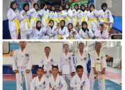 Puluhan Atlet Taekwondo Daarul Hikmah Luwuk Ikuti Ujian Kenaikan Sabuk