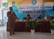 Hadiri Rakor TP PKK dan Rembuk Stunting di Pagimana, Ini Harapan Kadis Faisal Karim