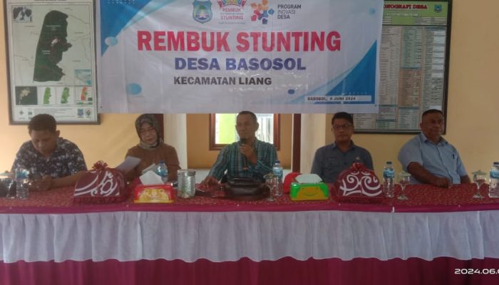 Jadi Skala Prioritas, Pemdes Basosol Liang Gelar Rembuk Stunting