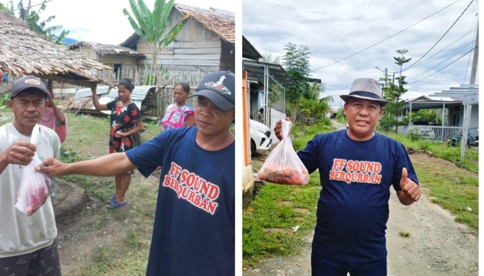 FF Sound Berkurban, Keluarga Besar Dadang Berbagi dengan Warga Siuna