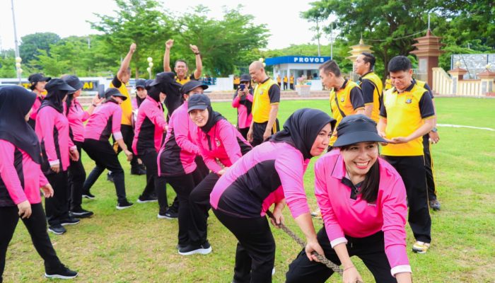 Seru! Beragam Lomba Permainan Tradisional di Polres Banggai Sambut Hari Bhayangkara