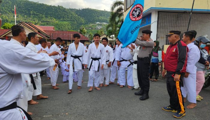 Uji Kenaikan Tingkat, 120 Atlet Karate Ikuti Long March Inkanas Banggai 