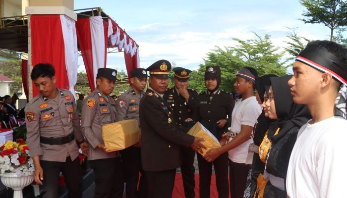 HUT Bhayangkara, Kapolres Bangkep Berikan Penghargaan ke 3 Personel, Purnawirawan Polri, dan Warakauri