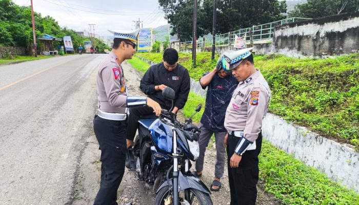 9 Hari Operasi Patuh Tinombala di Luwuk: 450 Pengendara Kena Tegur dan 13 Ditilang