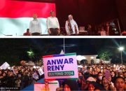 Sapa Ribuan Warga Luwuk, Anwar-Reny Sampaikan 9 Program di Deklarasi BERANI 
