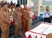 Pj Bupati Bangkep Pimpin Apel Bersama  OPD Diragkaikan Pemusnahan Arsip