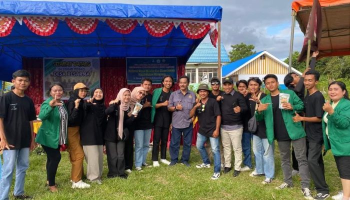 Tim PPK Ormawa Faperta Pamerkan Teh Herbal di Expo Kreativitas Mahasiswa KKN UMLB