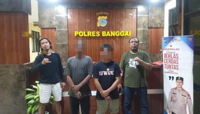 Maling Peralatan Bengkel di Luwuk Selatan, 2 Pria Ini Dibekuk Polisi