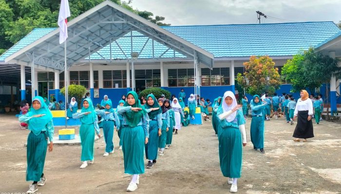 SDN Maahas Siapkan 6 Regu Gerak Jalan Meriahkan HUT RI ke 79 