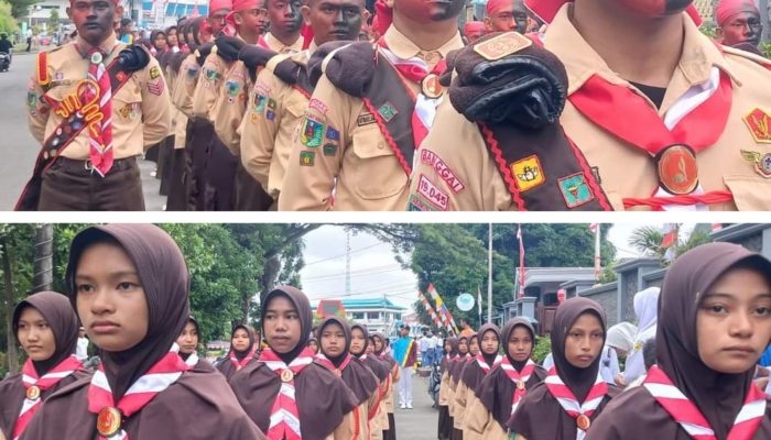 Keren! Ponpes Daarul Hikmah Turunkan 4 Regu Ikut Lomba Gerak Jalan, 4 Variasi Pukau Masyarakat 