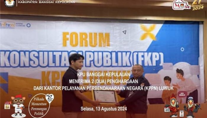 Selamat! BPP KPU Bangkep Terima 2  Penghargaan dari KPPN