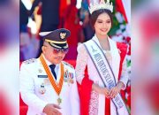 4 Potret Cantik Miss Bintang Indonesia Sulteng  Blendz di Upacara HUT RI ke 79