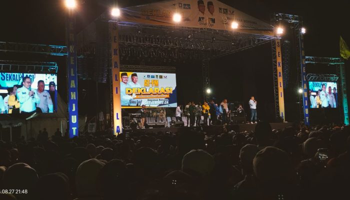 Dimeriahkan Band Kotak, Deklarasi AT-FM Dipadati Ribuan Warga