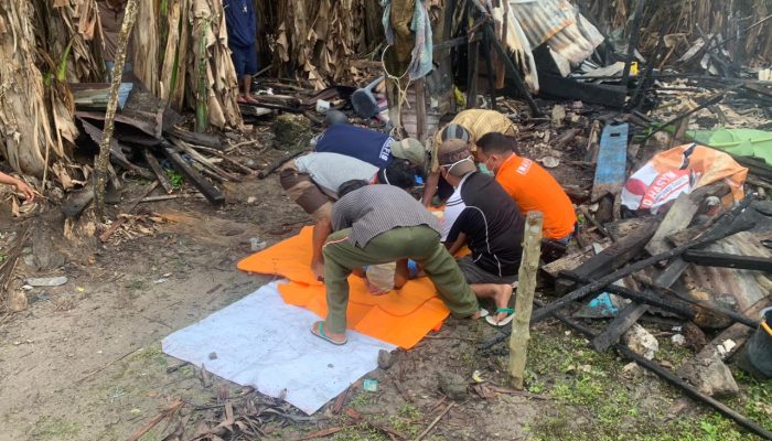 Kebakaran Hebat Terjadi di Montop Bangkep, Seorang Lansia Tewas Terpanggang 