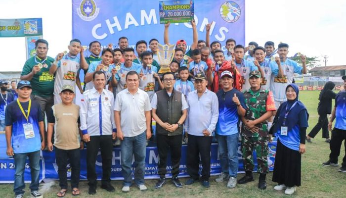 Bungkam SJS Luwuk 1-0, Tuan Rumah Ps Bunga Jawara Camat Luktar Cup 2024