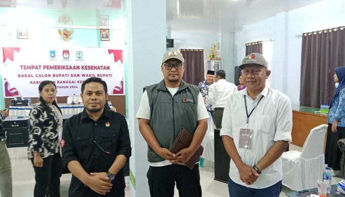 Bawaslu Bangkep Awasi Pemeriksaan Kesehatan Pasangan Calon di RSUD Trikora Salakan 