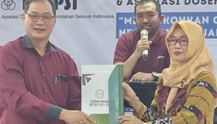 Prof. Dr. Dyah Mutiarin Nahkodai KAPSIPI, Dekan FISIP Unismuh Luwuk Turut Bangga