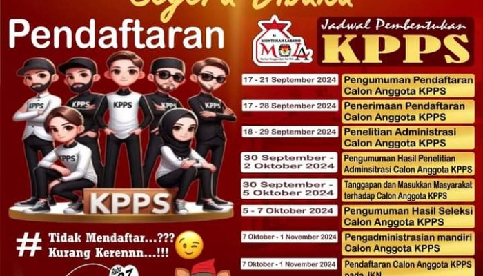 Ayo Daftarkan Diri Anda, KPU Bangkep Buka Pendaftaran KPPS