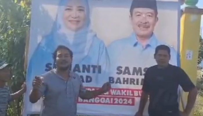 Turunkan Baliho Cuma Prank, Warga Lontos Tetap Solid Dukung Sulianti Murad-Samsul Bahri Mang 