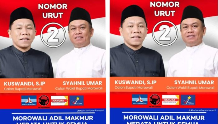 Paslon Kuswandi-Syahnil Umar Raih Nomor Urut 2 di Pilkada Morowali