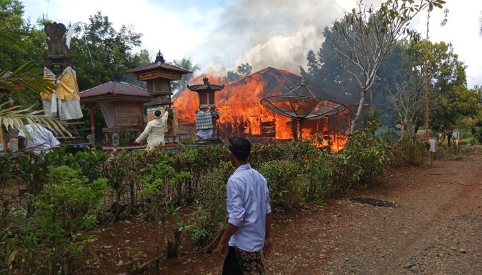 Ditinggal Sembahyang Galungan, Rumah di Toili Barat Ludes Terbakar, Kerugian Ditaksir Rp120 Juta 