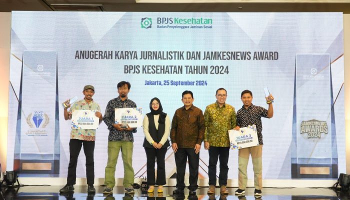 BPJS Kesehatan Anugerahkan Penghargaan Istimewa Bagi Jurnalis dan Media Massa