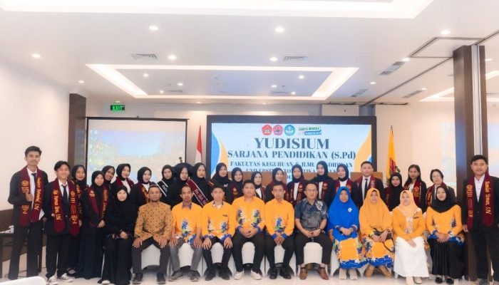 Gelar Yudisium, Dekan FKIP Untika Luwuk Kukuhkan 55 Sarjana Baru 