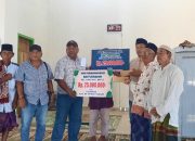 PT KLS Serahkan Bantuan Rp25 Juta untuk Pembangunan Masjid Baiturahim Lamo Batui