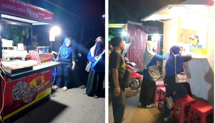 Dispar Banggai Monev Pelaku Usaha di Kawasan Kuliner Teluk Lalong, Diharap Bisa Lebih Berkembang