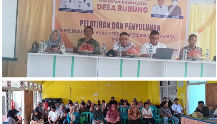 Dinas P2KBP3A Banggai Gelar Pelatihan dan Penyuluhan PTBM di Desa Bubung