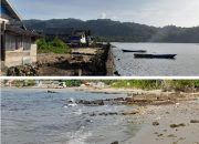Mengkhawatirkan, Abrasi Pantai Ancam Pemukiman Warga Desa Lipulalongo Balut