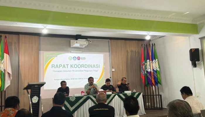 Dipimpin Rektor, Unismuh Luwuk Gelar Rakor Persiapan Reakreditasi 