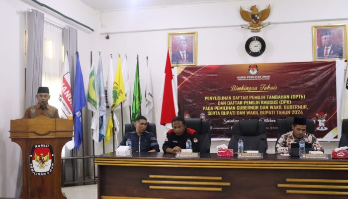 KPU Bangkep Sukses Gelar Bimtek DPTb, DPK dan Pengenalan Aplikasi Sirekap.