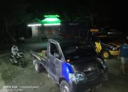 Diduga Sopir Kelelahan, Mobil Pick Up Terguling di Nuhon